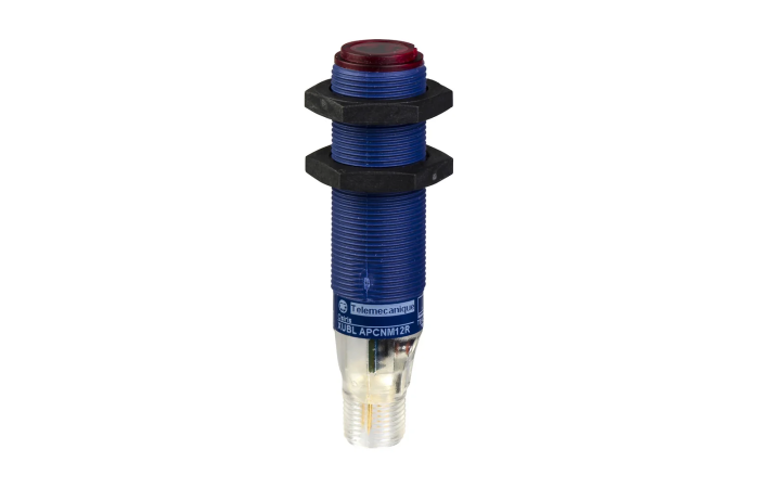 Czujnik fotoelektryczny M18 z wyjściem PNP 1NO/1NC 12-24V DC, konektor M12 | XUBLAPCNM12R Telemecanique Sensors