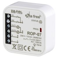 Radiowy odbiornik dopuszkowy 2-kanałowy do współpracy z łącznikami TYP: ROP-07 | EXF10000104 Zamel
