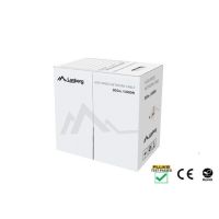 Kabel LAN UTP kat.5E 305m drut CU szary FLUKE PASSED LANBERG | LCU5-12CU-0305-S Lanberg