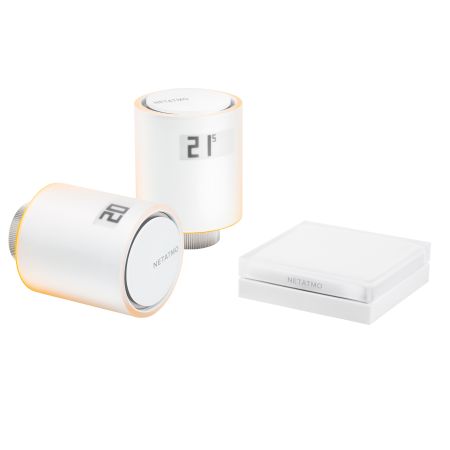 Zestaw startowy z dwoma głowicami termostatycznymi Smart NETATMO PRO | NVP-PRO Legrand