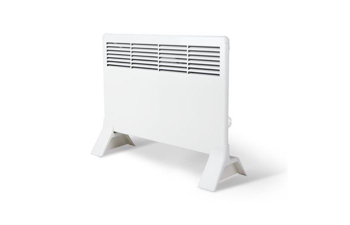 Grzejnik elektryczny moc 500W z termostatem mechanicznym i wtyczką, na nóżkach | BETA5-MP Legrand