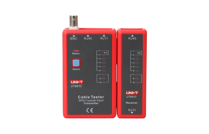 Tester linii telefonicznych Uni-T UT681C zakończonych wtykami RJ11, RJ45, BNC | MIE0345 LECHPOL ELECTRONICS