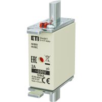 Wkładka bezpiecznikowa (topikowa) NH000 2A gG 690V zwłoczna | 004181301 Eti
