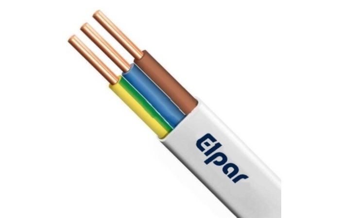 Przewód bezhalogenowy HDHp-J 3x2,5 żo 450/750V płaski B2ca BĘBEN | 5901854435398-B Elpar