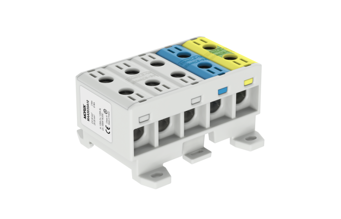 Zacisk uniwersalny,złączkaOTL35-5x szary-niebieski-żółto-zielony5x1xAl/Cu 2,5-35mm2 1000VAC/1500VDC | MAA5035A10 Morek