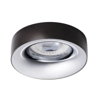 Oczko sufitowe ELNIS L A/C okrągły stop aluminium kolor antracyt/chrom 1XGx5,3/GU10 | 27808 Kanlux