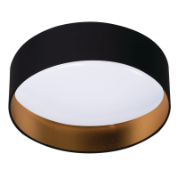 Plafon RIFA LED 17,5W NW B/G 4000K 1500lm IP20 czarny/złoty | 36464 Kanlux