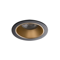 Oczko sufitowe GLOZO DSO G/B okrągły stop aluminium kolor złoty/czarny 1XGx5,3/GU10 | 36224 Kanlux