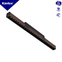 Oprawa VERTILES LED natynkowa VR-MH-WW-5D-BRW-NT 3000K 5400lm IP20 brązowe drewno UGR<19 | 39647 Kanlux