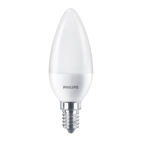 Żarówka LED ( 60W ) 806lm 7W/827 2700K B38 E14 FR ND świeczka matowa | 929001325155 Philips