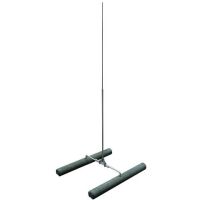 Iglica z podstawą, na dach z blachy trapezowej., fi 16/10 mm dł. 2000 mm, zestaw FS 16 10 2000 TD AL | 123032 Dehn