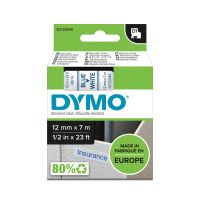 Taśma do drukarek DYMO D1-12mmx7m, niebieski/biały | S0720540 DYMO