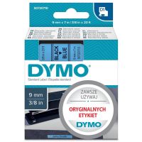 Taśma S0720710 do drukarki DYMO LP i LM 9mm, czarny napis na niebieskim tle | S0720710 DYMO