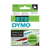 Taśma S0720890 do drukarki DYMO LP i LM 19mm, czarny napis na zielonym tle | S0720890 DYMO