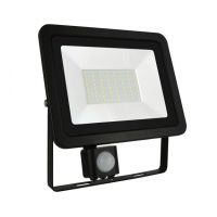 Naświetlacz LED z czujnikiem ruchu NOCTIS LUX 2 SMD 50W 4000lm 6500K CW IP44 czarny | SLI029040CW_CZUJNIK Wojnarowscy