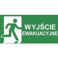 Piktogram 125x250, 36 wyjście ewakuacyjne prawostronne | PS36 Awex