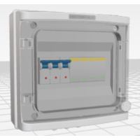 Rozdzielnica PV UV AC Doktorvolt do 8kW 3-fazowa 1xB16 3p 1x ochronnik T1+T2, zalecany kabel 5x4mm2 | DV-1338-FOT Doktorvolt