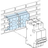 Nakładki do montażu na płycie perforowanej PrismaSet (zestaw 5 szt) | LVS04224 Schneider Electric