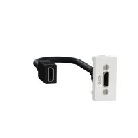 Gniazdo HDMI 1 moduł, białe, Nowa Unica | NU343018 Schneider Electric