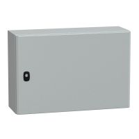 Obudowa Spacial S3D drzwi gładkie z płytą montażową 400x600x200 (WxSxG) IP66 IK10 RAL7035 | NSYS3D4620P Schneider Electric