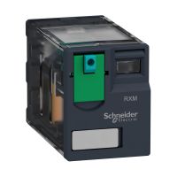 Przekaźnik wtykowy miniaturowy Zelio RXM 2 styki przełączane 24VDC | RXM2AB1BD Schneider Electric