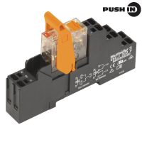 Moduł przekaźnikowy, RCIKITP 24VAC 1CO LD/PB RIDERSERIES RCI, 16A, PUSH IN, AgNi | 8897200000 Weidmuller