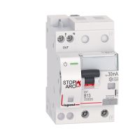 Detektor zwarć łukowych DX3 STOP ARC zintegrowany z wyłącznikiem różnicowoprądowym 2P 10000A B13 | 415957 Legrand