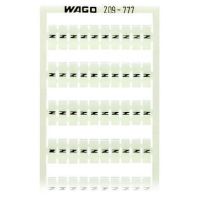 Ramka z oznacznikami WSB, nadruk pionowo N (100x), biały (arkusz) | 209-777 Wago