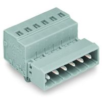 Wtyk 1-przewodowy 2,5mm2, raster 5mm, 4-bieg., szary | 231-604/018-000 Wago