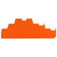 Ścianka dystansowa, 1,1mm, pomarańczowa | 280-339 Wago