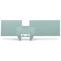 Ścianka końcowa, redukcyjna, 1mm z 279-831, 280-833 i 281-651, szara | 284-336 Wago