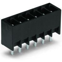 Wtyk THT 0.8x0.8mm solder pin konstrukcja prosta, czarny | 714-138 Wago
