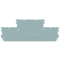 Ścianka końcowa/wewnętrzna, 1mm, szara | 870-168 Wago