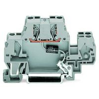 Złączka do zabudowy elementów 2-piętrowa, szara | 870-523/281-592 Wago