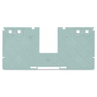Ścianka rozdzielająca z wycięciem 2mm szer. 157mm, szara | 885-550 Wago