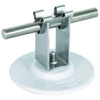 Wspornik dachowy DEHNgrip, przyklejany, wys. 32 mm, stal nierdzewna NIRO/tworzywo, szary | 297120 Dehn