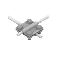 Złącze krzyżowe 2 płytki 4xM8 B do 30mm /OG/ | A191060 An-kom