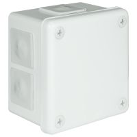 Puszka n/t 98x98x65mm IP55 6-wl dł.gum. VP 043-01, biała | 61.149 Elektro-Plast Opatówek