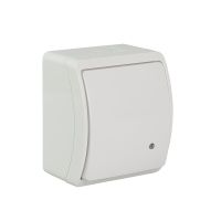Łącznik jednobiegunowy podświetlany n/t IP44 VW 151-51, Koala, biały | 61.306 Elektro-Plast Opatówek
