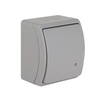 Łącznik uniwersalny/schodowy z podświetleniem bez nadruku n/t IP44 VW 157-53, Koala, szary | 61.368 Elektro-Plast Opatówek