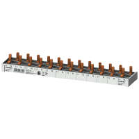 Szyna łączeniowa grzebieniowa 10 mm2, 2-faz., 12x (1-faz.+N), 218 mm | 5ST3674-0 Siemens