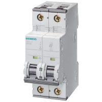 Wyłącznik nadprądowy uniwersalny DC 440V AC 400V 10kA, 2-biegunowy, B, 4A | 5SY5204-6 Siemens