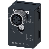 Odgałęzienie M12 interfejsu AS-i U_ASI i Uaux, z gniazdem M12 IP67/68/69K, maks. 4 A | 3RK1901-2NR20 Siemens