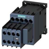 Stycznik AC-3e, 9 A/4 kW/400V, 3-biegunowy, AC 220V, 50/60Hz, 3NO+2NC, przyłącze śrubowe | 3RT2016-1CN27 Siemens