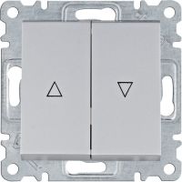 Łącznik żaluzjowy monostabilny, zwierny, srebrny lumina | WL0322 Hager