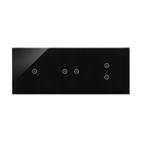 Panel dotykowy S54, 3 moduły, 1 pole dotyk.+2 pola dotyk. poziom+2 pola dotyk. pion, zastygła lawa | DSTR3123/73 Kontakt Simon