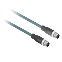 Kabel miedziany Ethernet, Identyfikacja radiowa XG, M12/M12 D kodowany, 10m OsiSense XZ | XGSZ12E1210 Telemecanique Sensors
