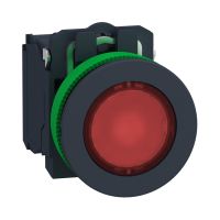PŁASKI CZERW NAKŁPODŚW PRZYCISK LED 230 | XB5FW34M5 Schneider Electric