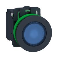 PŁASKI NIEB. NAKŁPRZYCISK LED 24 NONC | XB5FW36B5 Schneider Electric