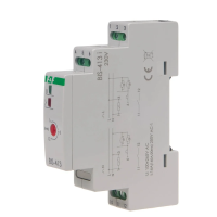 Przekaźnik bistabilny z wyłącznikiem czasowym, na szynę DIN, z przekaźnikiem inrush 160A/20ms | BIS-413-LED F&F